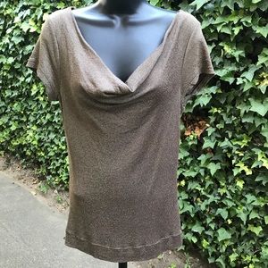 Michael Stars original tee - metallic bronze